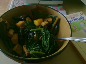 Post image for Quick and Easy Vegan Lunch Using Greens and Leftovers